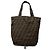 Bolso tote plegable Fendi de lona Zucca marrón y nailon