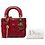 Dior Red Mini Lambskin Cannage Lady Dior - Ansicht 7