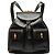 Bamboo Zaino Gucci Large in pelle di vitello nera con coulisse e bambù