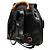 Bamboo Zaino Gucci Large in pelle di vitello nera con coulisse e bambù - vista 2