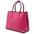 Prada Double Satchel aus Saffiano-Leder Rosa Medium - Ansicht 2