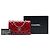 Chanel Red CC Quilted Patent Brilliant Wallet On Chain - vista 7