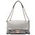 Chanel Gray Large Quilted Iridescent Calfskin Chic Quilt Flap