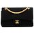 Chanel Black Small Classic Jersey Double Flap