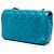 Chanel Blue Mini Rectangular Classic Patent Single Flap - view 2