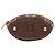 Céline Celine Brown Macadam Denim Oval Coin Pouch