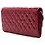 Chanel Red CC Quilted Patent East West Wallet On Chain - vista 2