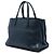 Borsa Tote Prada Blue Saffiano Soft Triple Pocket - vista 2