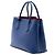 Prada Blue Medium Saffiano Cuir Double Handle Satchel - vista 2