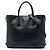 Borsa tote convertibile Prada in pelle Saffiano nera con zip laterale