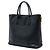 Borsa tote convertibile Prada in pelle Saffiano nera con zip laterale - vista 2