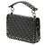 Borsa Satchel Valentino VLTN Rockstud Spike Medium in nappa nera - vista 2