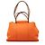 Hermès Orange Toile Cabag Elan PM