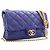 Chanel Blue Small Quilted Lambskin Pillow Crush Flap - vista 13