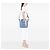 Borsa Satchel Prada in Tessuto Stampato Blu - vista 6
