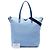 Borsa Satchel Prada in Tessuto Stampato Blu - vista 7