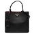 Prada Borsa Satchel Panier Grande in Pelle Saffiano Nera
