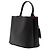 Prada Borsa Satchel Panier Grande in Pelle Saffiano Nera - vista 2