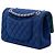 Chanel Blue Medium Classic Jersey Double Flap - vista 2