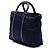 Borsa Satchel Prada in Tessuto con rifiniture in Vitello blu - vista 2