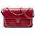 Chanel Red Quilted Lambskin CC Unchained Flap