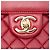 Chanel Red Quilted Lambskin CC Unchained Flap - vista 5