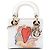 Dior White DiorAmour Niki De Saint Phalle Mini Calfskin Lady Dior