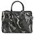 Borsa Prada Galleria Double Zip Medium Saffiano Lux Camouflage Grigia