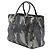 Borsa Prada Galleria Double Zip Medium Saffiano Lux Camouflage Grigia - vista 2