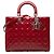 Dior Red Large Patent Cannage Lady Dior