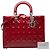 Dior Red Large Patent Cannage Lady Dior - vista 7