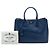 Prada Tote Galleria Double Zip Large in Saffiano Lux Blu - vista 7