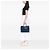 Prada Tote Galleria Double Zip Large in Saffiano Lux Blu - vista 8