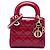 Dior Red Mini Patent Cannage Lady Dior