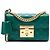 Gucci Green Small Guccissima Padlock Crossbody
