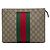 Gucci Beige GG Supreme Web Clutch