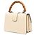 Borsa Satchel Mini Dionysus Web in pelle di vitello bianca con bambù Gucci - vista 2