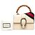 Borsa Satchel Mini Dionysus Web in pelle di vitello bianca con bambù Gucci - vista 6