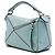 Borsa Puzzle LOEWE in vitello goffrato Anagram, piccola, blu - vista 2