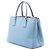 Borsa Prada Blue Medium Saffiano Lux Galleria Double Zip Satchel - vista 2