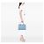 Borsa Prada Blue Medium Saffiano Lux Galleria Double Zip Satchel - vista 6