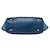 Borsa Satchel Trapeze Rockstud in pelle blu Small Valentino - vista 3
