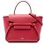 Belt Bag Céline Bolso cinturón Celine Nano de piel de becerro granulada roja