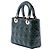 Dior Green Small Crinkled Patent Cannage Lady Dior - vista 2