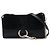 Chloé Mini Faye Chain Crossbody in vitello e camoscio nero