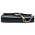 Chloé Mini Faye Chain Crossbody in vitello e camoscio nero - vista 3