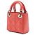 Dior Orange Micro Patent Cannage Lady Dior - vista 2
