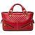 Céline Bolsa Celine Boogie Biker em couro vermelho