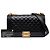 Chanel Black Old Medium Quilted Lambskin Boy Flap - vista 7