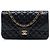 Chanel Black Medium Classic Lambskin Double Flap